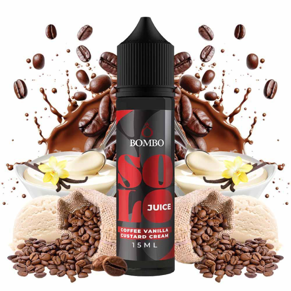 Bombo Solo Juice Coffee Vanilla Custard Cream Flavor Shot 15ml/60ml - Χονδρική